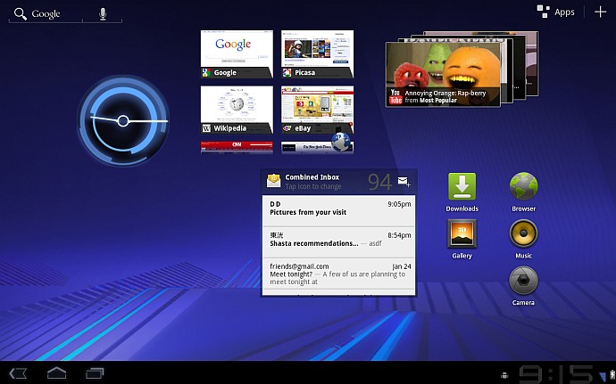 Android Honeycomb Screenshot (1)