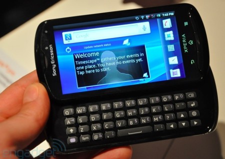 Sony Ericsson Xperia Pro - Bildquelle engadget.com