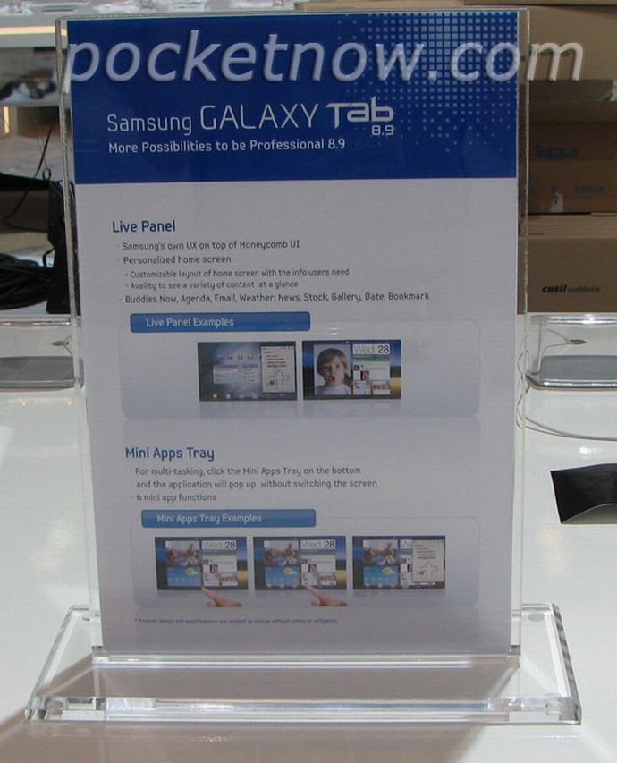 Das Galaxy Tab 8.9 Von Samsung - Bildquelle pocketnow.com